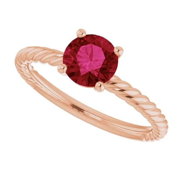 Rope Solitaire Ring Image 5 Arnold's Jewelry and Gifts Logansport, IN