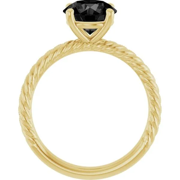 Rope Solitaire Ring Image 2 John E. Koller Jewelry Designs owasso, OK