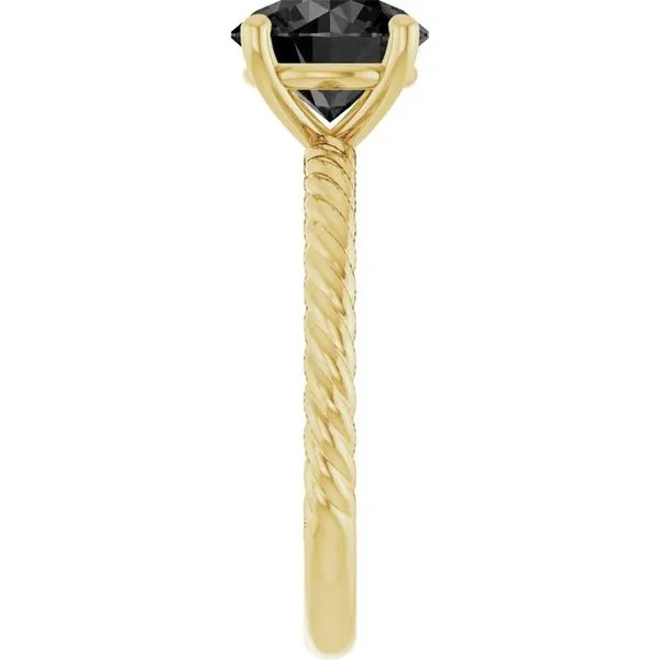 Rope Solitaire Ring Image 4 Becky Beck's Jewelry DeKalb, IL