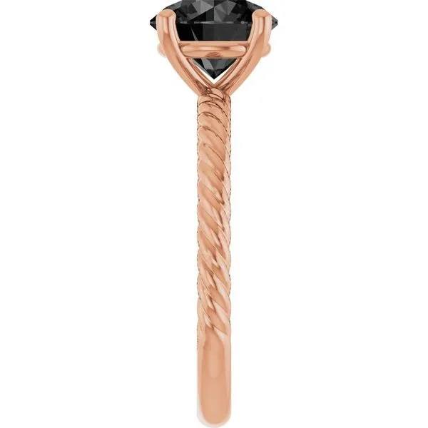 Rope Solitaire Ring Image 4 Becky Beck's Jewelry DeKalb, IL