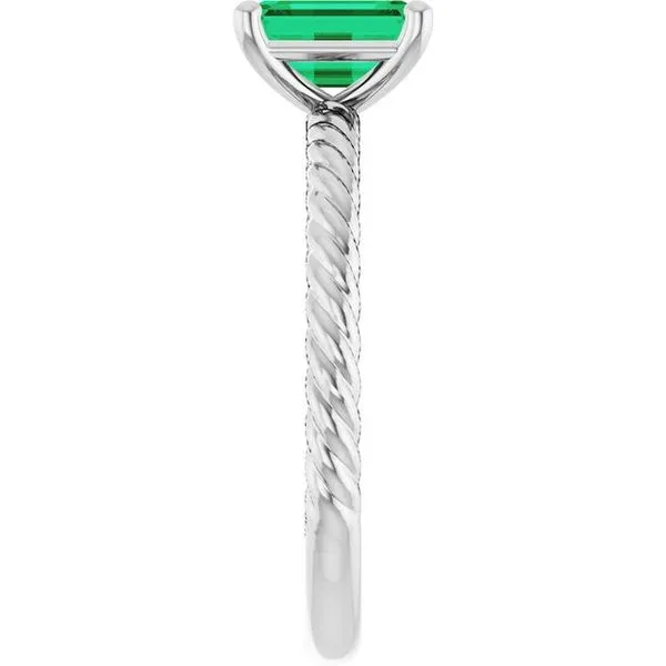 Rope Solitaire Ring Image 4 Becky Beck's Jewelry DeKalb, IL