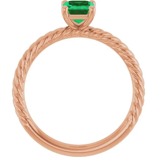 Rope Solitaire Ring Image 2 M. J. Thomas Jewelers, Ltd. Stratford, CT