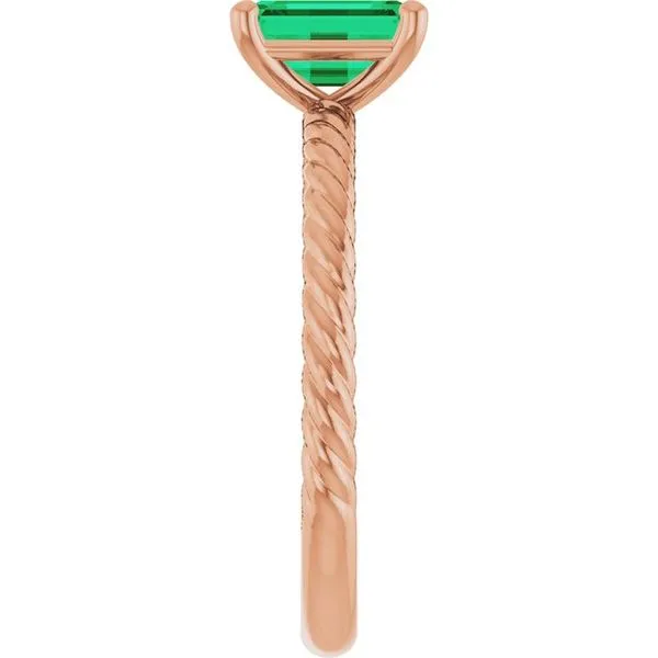 Rope Solitaire Ring Image 4 Becky Beck's Jewelry DeKalb, IL