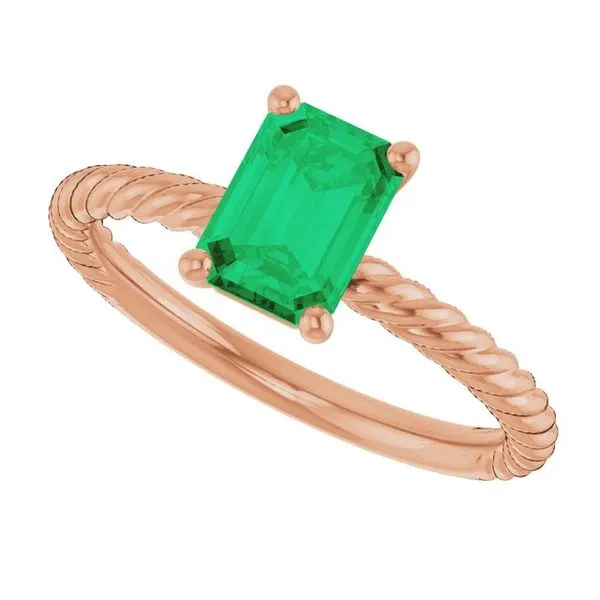 Rope Solitaire Ring Image 5 M. J. Thomas Jewelers, Ltd. Stratford, CT