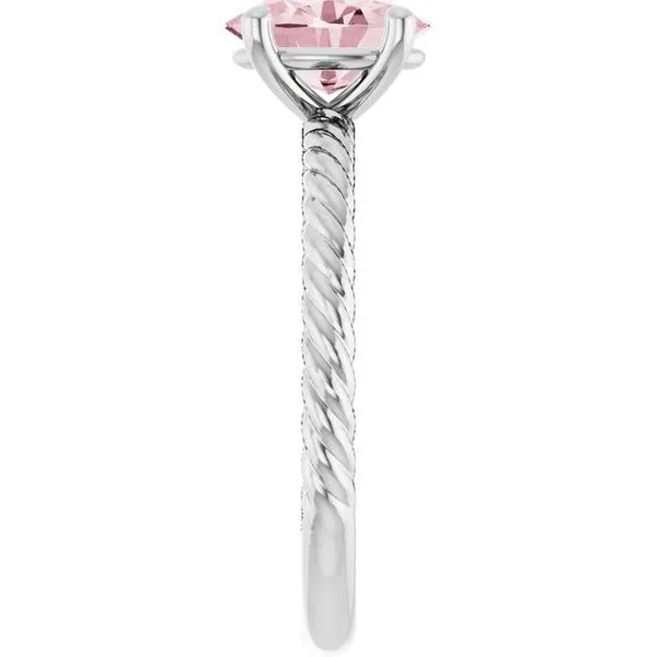 Rope Solitaire Ring Image 4 Becky Beck's Jewelry DeKalb, IL