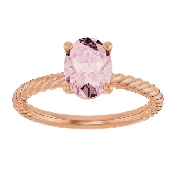 Rope Solitaire Ring Image 3 Linwood Custom Jewelers Linwood, NJ