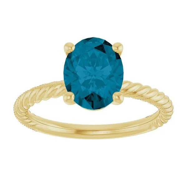 Rope Solitaire Ring Image 3 Becky Beck's Jewelry DeKalb, IL