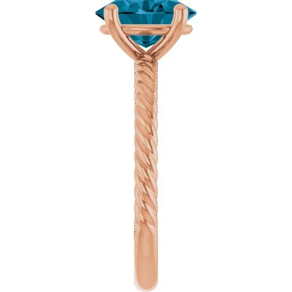 Rope Solitaire Ring Image 4 Long Jewelers Chesapeake, VA