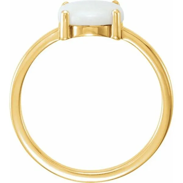 Cabochon Solitaire Ring Image 2 Long Jewelers Chesapeake, VA