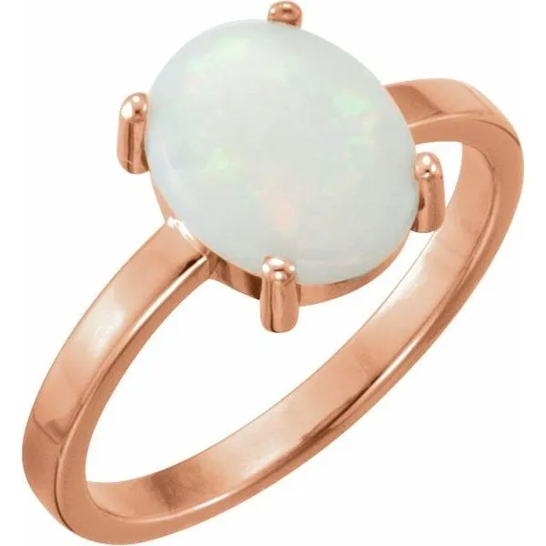 Cabochon Solitaire Ring Long Jewelers Chesapeake, VA