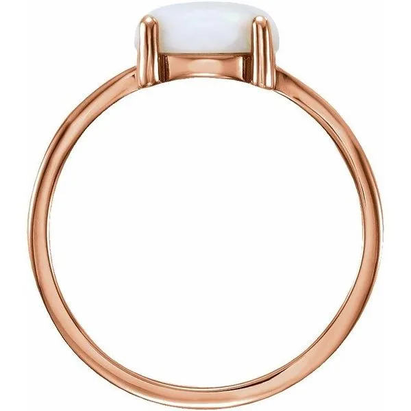 Cabochon Solitaire Ring Image 2 Bauble Patch Jewelers Comstock Park, MI