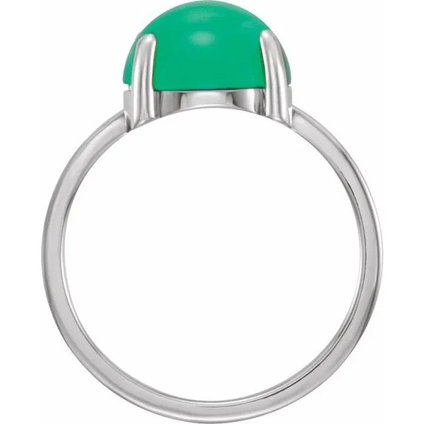 Cabochon Solitaire Ring Image 2 Becky Beck's Jewelry DeKalb, IL