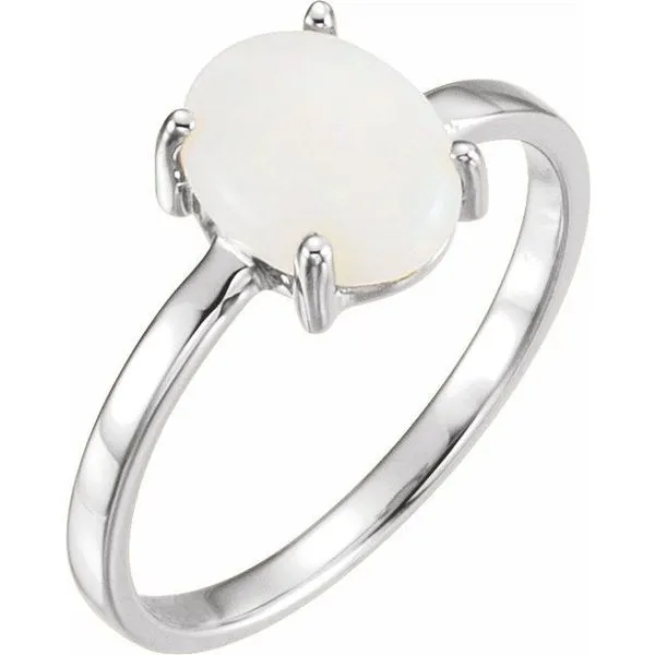 Cabochon Solitaire Ring Bauble Patch Jewelers Comstock Park, MI