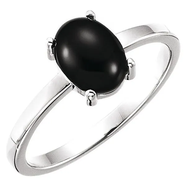 Cabochon Solitaire Ring Becky Beck's Jewelry DeKalb, IL