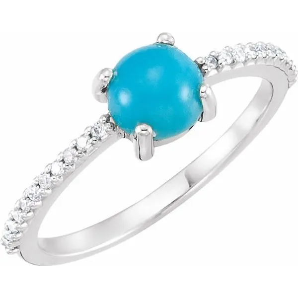 Accented Cabochon Ring Becky Beck's Jewelry DeKalb, IL