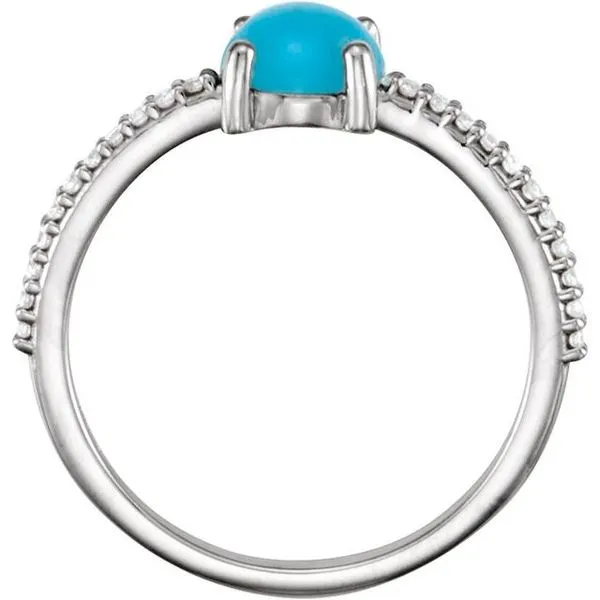 Accented Cabochon Ring Image 2 Long Jewelers Chesapeake, VA