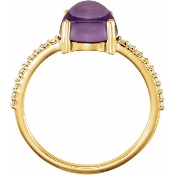 Accented Cabochon Ring Image 2 Arnold's Jewelry and Gifts Logansport, IN