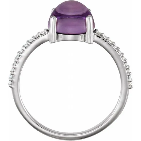 Accented Cabochon Ring Image 2 Long Jewelers Chesapeake, VA