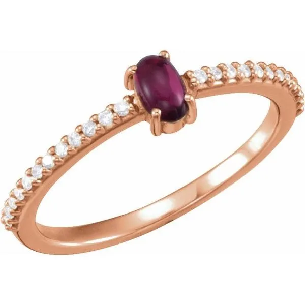 Accented Cabochon Ring Becky Beck's Jewelry DeKalb, IL