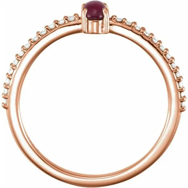 Accented Cabochon Ring Image 2 Long Jewelers Chesapeake, VA