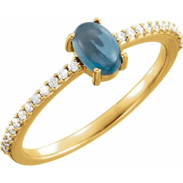 Accented Cabochon Ring Long Jewelers Chesapeake, VA