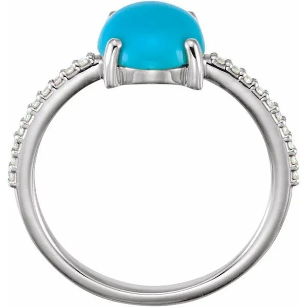 Accented Cabochon Ring Image 2 Arnold's Jewelry and Gifts Logansport, IN