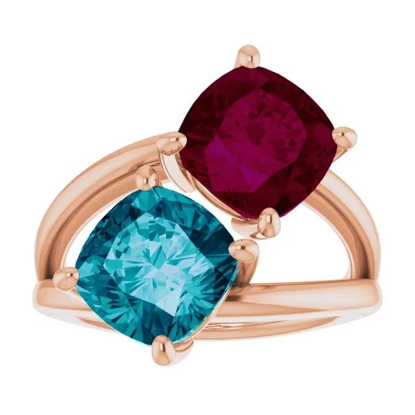 Two-Stone Ring Image 3 Becky Beck's Jewelry DeKalb, IL