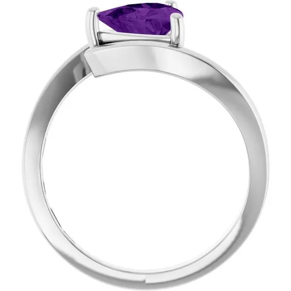 Solitaire Bypass Ring Image 2 Bauble Patch Jewelers Comstock Park, MI