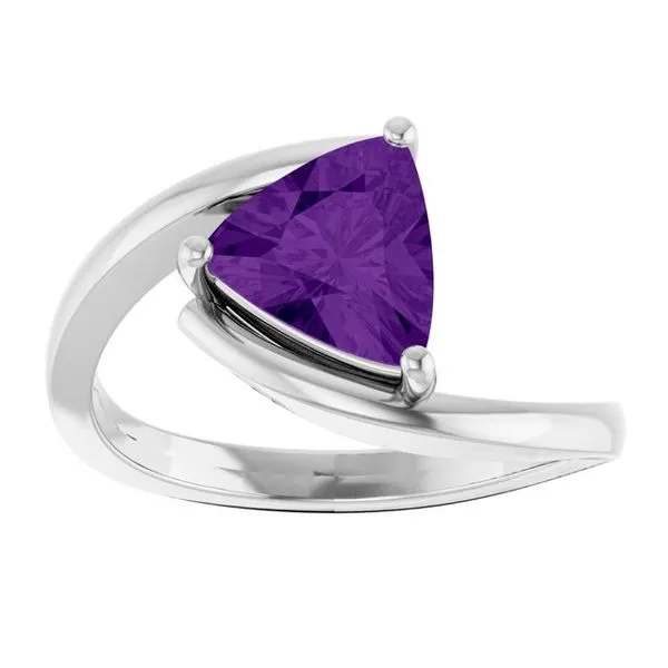 Solitaire Bypass Ring Image 3 Linwood Custom Jewelers Linwood, NJ