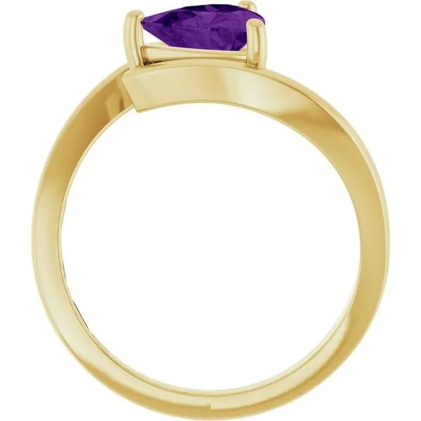 Solitaire Bypass Ring Image 2 The Diamond Shop, Inc. Lewiston, ID