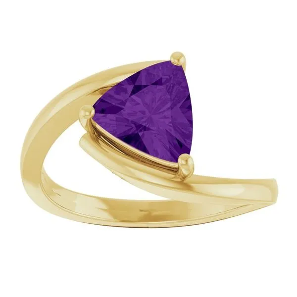 Solitaire Bypass Ring Image 3 Long Jewelers Chesapeake, VA