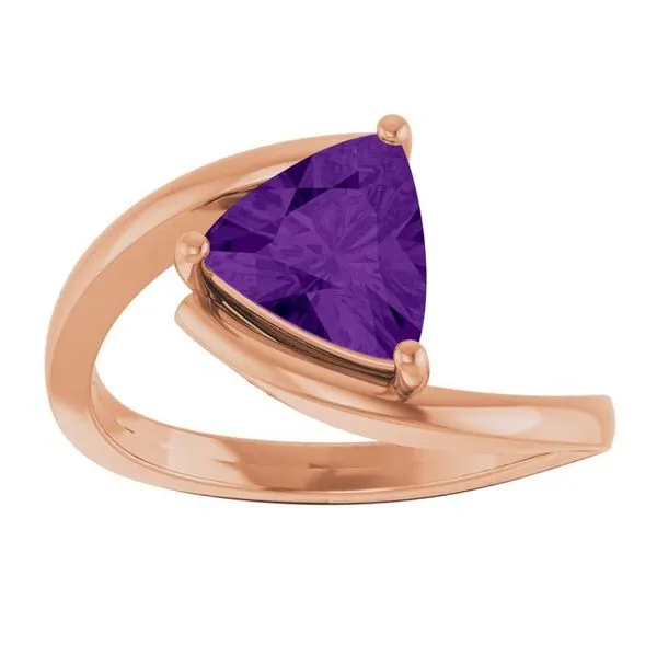 Solitaire Bypass Ring Image 3 Linwood Custom Jewelers Linwood, NJ