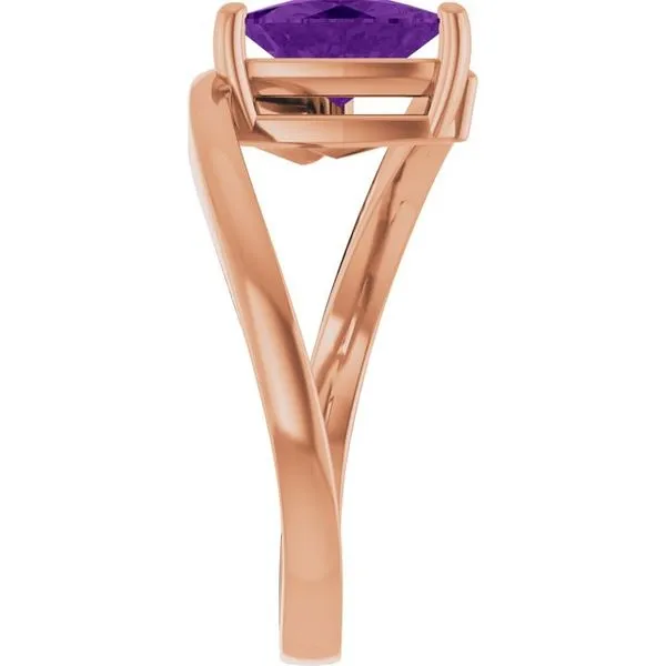 Solitaire Bypass Ring Image 4 Linwood Custom Jewelers Linwood, NJ