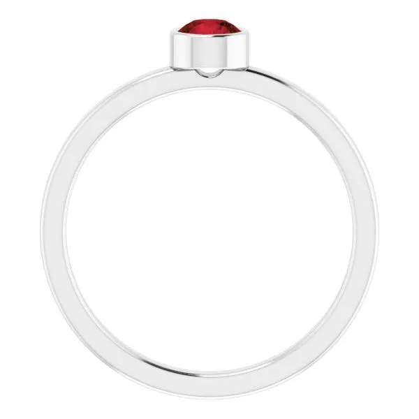 Bezel-Set Solitaire Ring Image 2 Henry B. Ball Jewelers Canton, OH