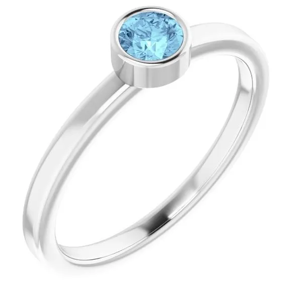 Bezel-Set Solitaire Ring John E. Koller Jewelry Designs owasso, OK
