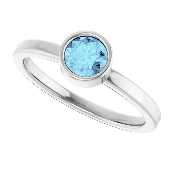 Bezel-Set Solitaire Ring Image 5 Woelk's House of Diamonds Russell, KS