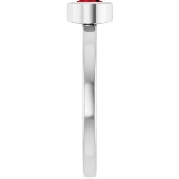 Bezel-Set Solitaire Ring Image 4 Henry B. Ball Jewelers Canton, OH