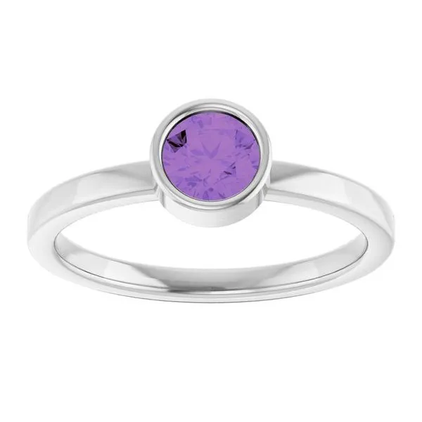 Bezel-Set Solitaire Ring Image 3 Henry B. Ball Jewelers Canton, OH