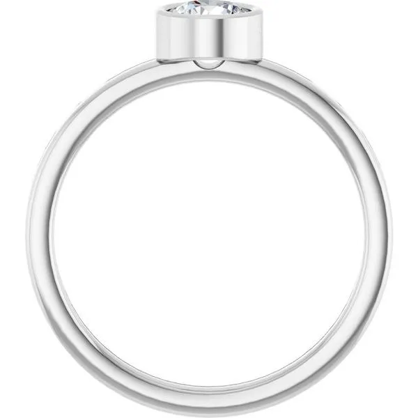 Bezel-Set Solitaire Ring Image 2 Henry B. Ball Jewelers Canton, OH