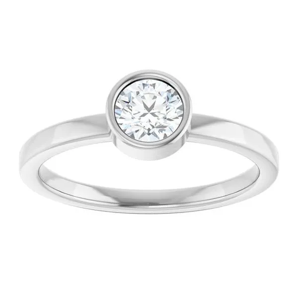 Bezel-Set Solitaire Ring Image 3 Henry B. Ball Jewelers Canton, OH