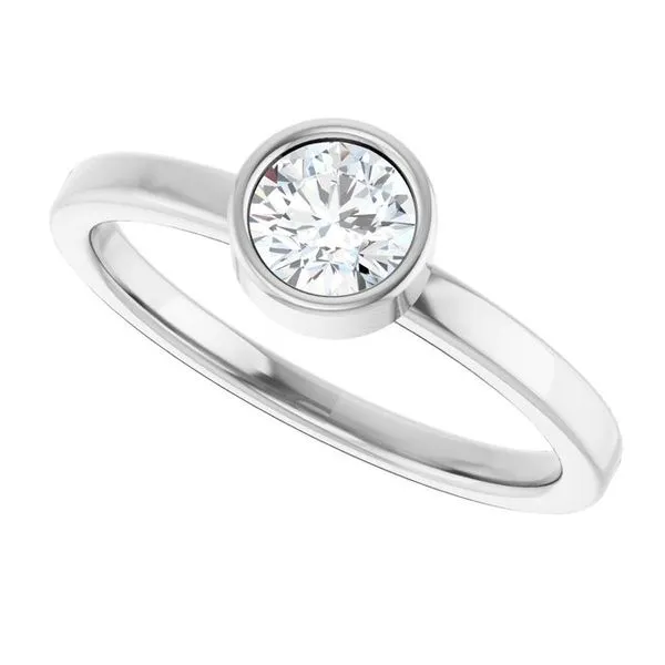 Bezel-Set Solitaire Ring Image 5 Henry B. Ball Jewelers Canton, OH