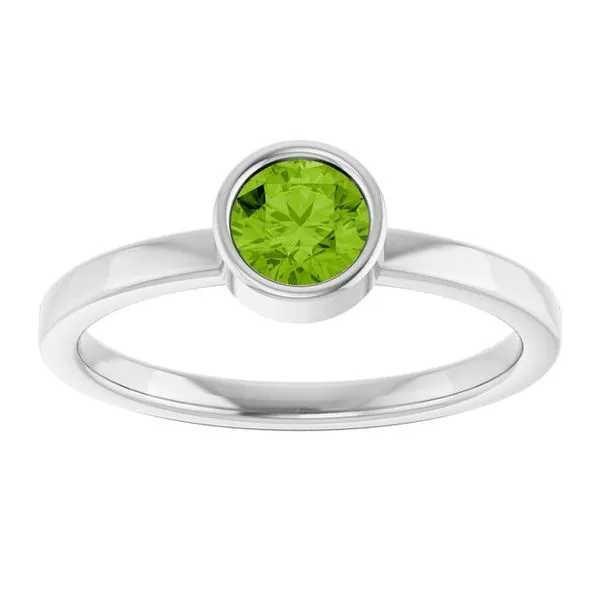 Bezel-Set Solitaire Ring Image 3 Henry B. Ball Jewelers Canton, OH