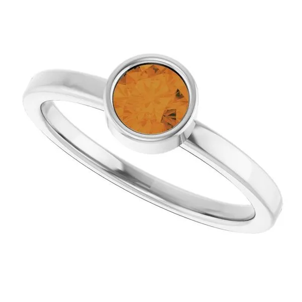 Bezel-Set Solitaire Ring Image 5 Henry B. Ball Jewelers Canton, OH