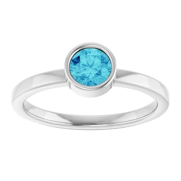 Bezel-Set Solitaire Ring Image 3 Henry B. Ball Jewelers Canton, OH