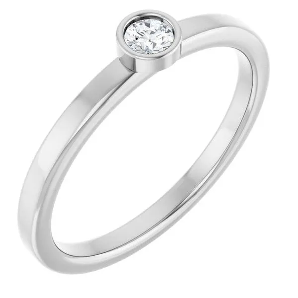 Bezel-Set Solitaire Ring Rebel Diamonds New Hampton, IA