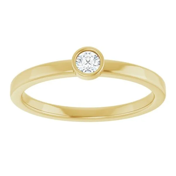 Bezel-Set Solitaire Ring Image 3 Rebel Diamonds New Hampton, IA