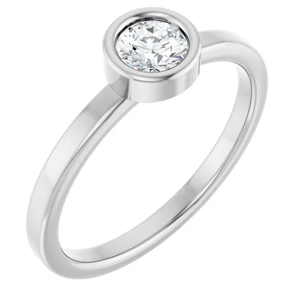 Bezel-Set Solitaire Ring Rebel Diamonds New Hampton, IA