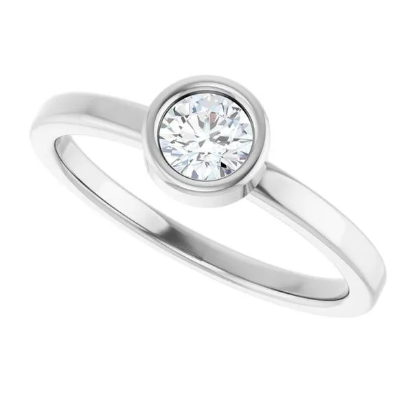Bezel-Set Solitaire Ring Image 5 Rebel Diamonds New Hampton, IA