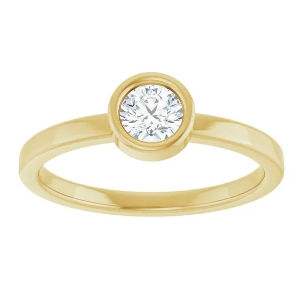 Bezel-Set Solitaire Ring Image 3 Rebel Diamonds New Hampton, IA