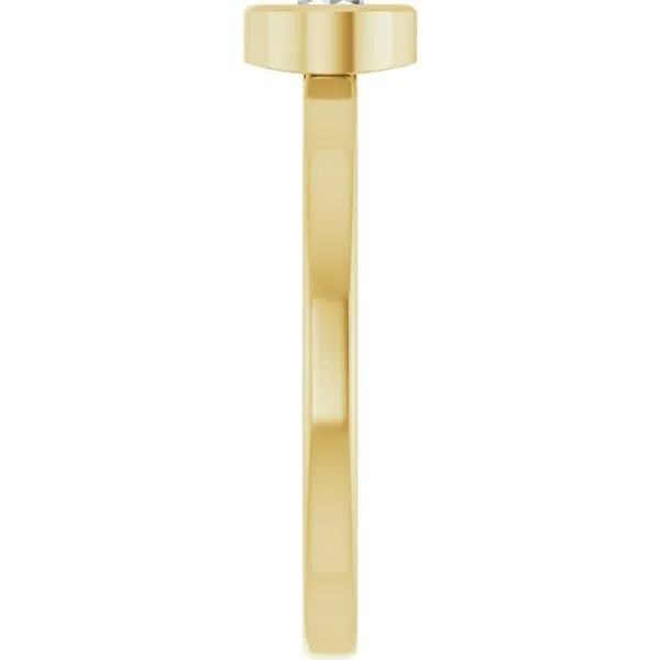 Bezel-Set Solitaire Ring Image 4 Rebel Diamonds New Hampton, IA